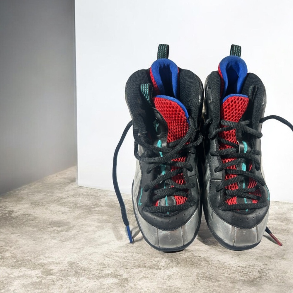 Nike Little Posite One Doernbecher 2023 Silver Blue Red Kids Size‎ 1Y Rare